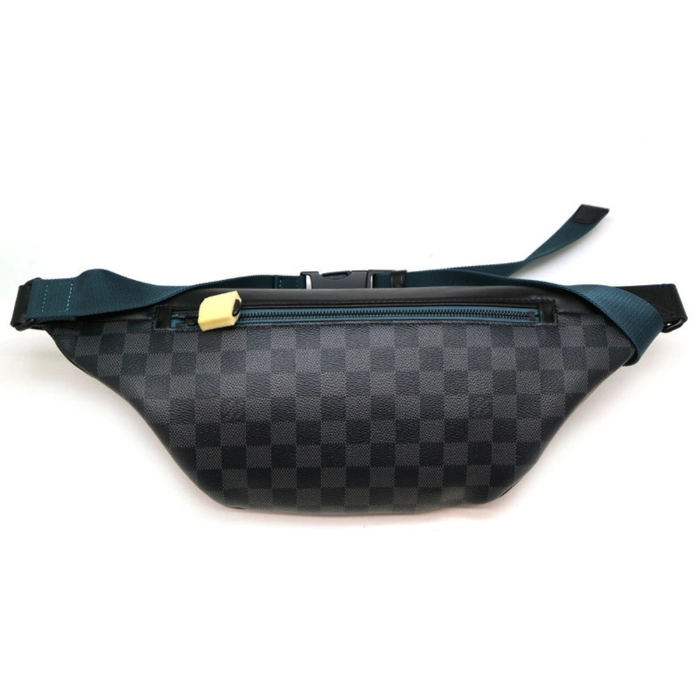 Louis Vuitton Damier Gray Black Discovery LV Bag Canvas Waist Graphite Bum